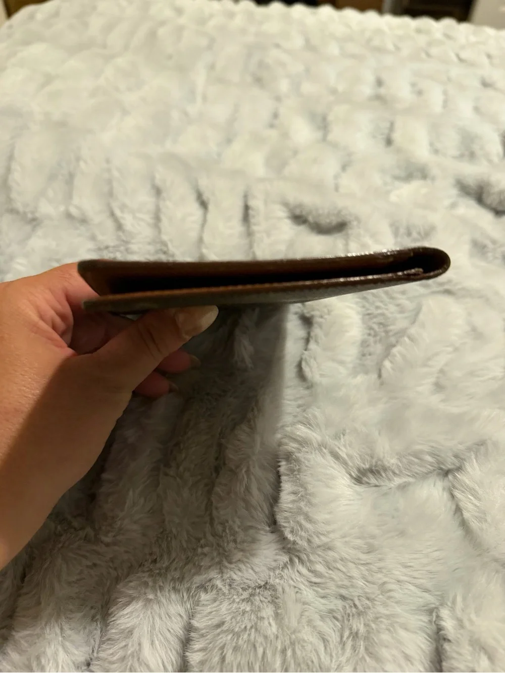 Louis Vuitton Monogram Long Wallet in Brown and Gold Print